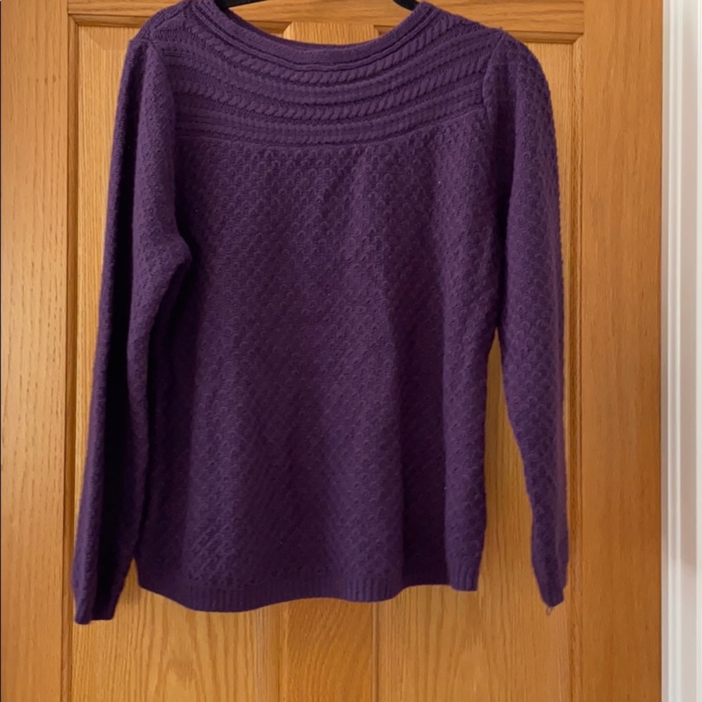 Purple sweater- petite